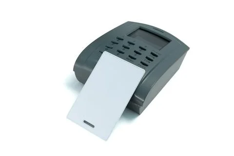 Proximity Card reader, Access control isolated on white background. Stock Photos