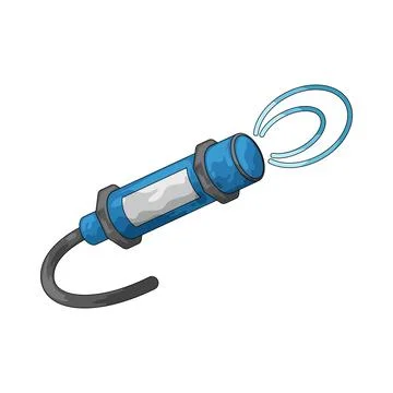 Proximity sensor illustration Illustrazione stock