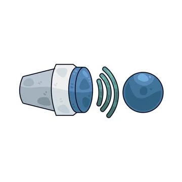 Proximity sensor illustration Stock Illustration