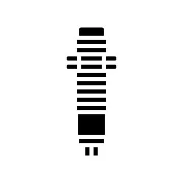 Proximity sensor module glyph icon vector illustration Stock Illustration