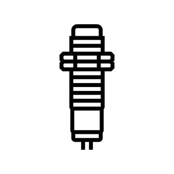 Proximity sensor module line icon vector illustration Stock Illustration