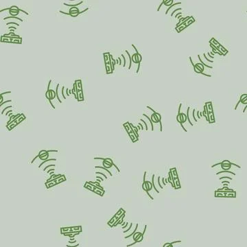 Proximity sensor module line vector seamless pattern Stock Illustration