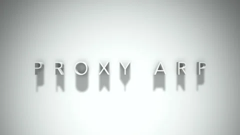 Proxy arp 3D title animation with shadows on a white background Video stock 296930177