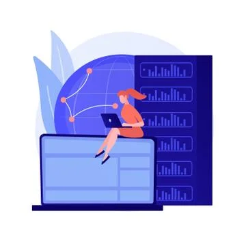 Proxy server abstract concept vector illustration. Illustrazione stock
