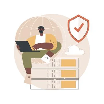 Proxy server abstract concept vector illustration. 스톡 일러스트