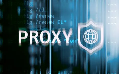 PROXY server, VPN, Virtual Private network technology. Cyber security. Stock Photos