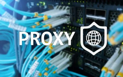 PROXY server, VPN, Virtual Private network technology. Cyber security. Stock Photos