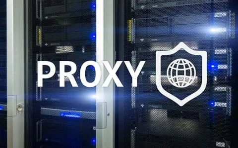 PROXY server, VPN, Virtual Private network technology. Cyber security. Stock Photos
