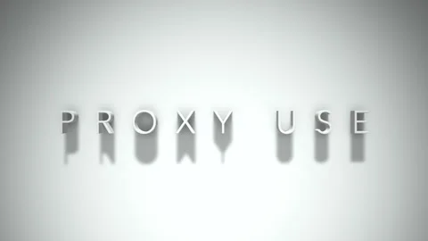 Proxy use 3D title animation with shadows on a white background Video stock 297518137