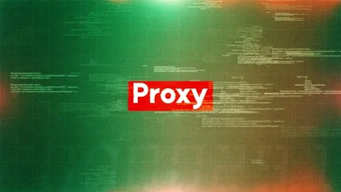 Proxy word in hacking and cybersecurity Stock Footage 318782557