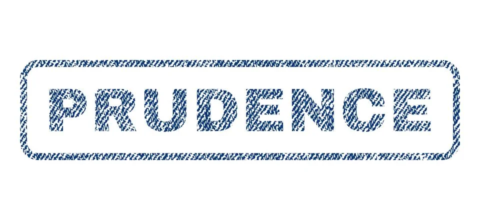 Prudence Textile Stamp Illustrazione stock