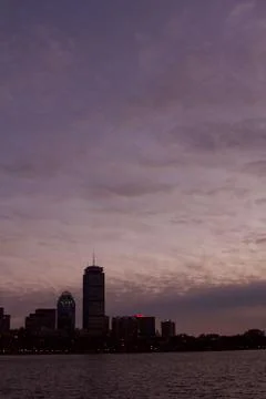 Prudential Building at Sunset Stock Photos