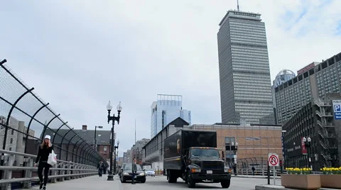 Prudential Tower (aka Prudential Building) in Boston, USA. Stock Footage 64695261