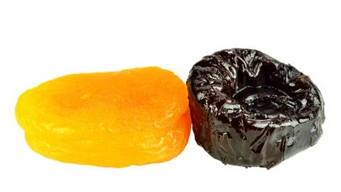 Prune and apricot Stock Photos