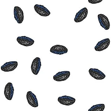 Prune fresh tasty vector seamless pattern Stockillustratie