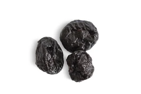 Prune isolated on white background. Dried fruits Stock Photos