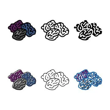 Prune range dry plum color icon vector Stock Illustration