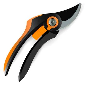 Pruner garden tools vector illustration Quality 3d Stock Illustration