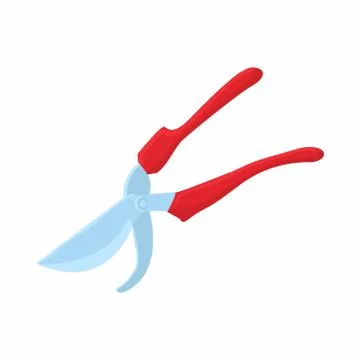 Pruner icon in cartoon style Stock Illustration