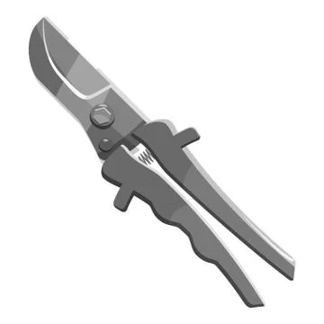 Pruner icon, gray monochrome style Stock Illustration