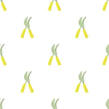 Pruner pattern seamless vector Stock Illustration