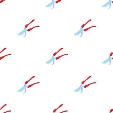 Pruner pattern seamless vector Stock Illustration