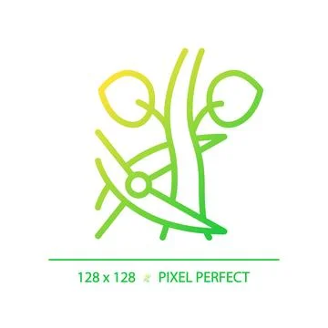 Pruning gradient linear vector icon Stock Illustration