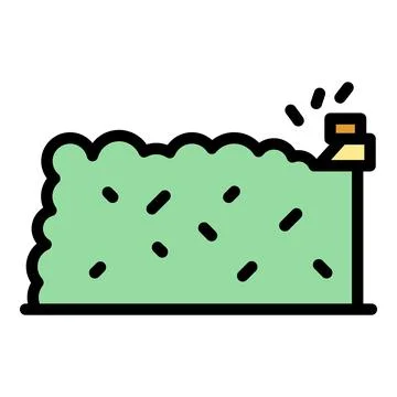 Pruning hedge icon vector flat Stock Illustration