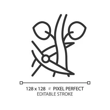 Pruning linear icon Illustrazione stock