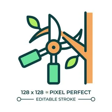 Pruning RGB color icon Stock Illustration