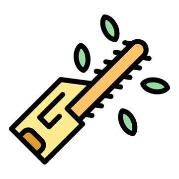 Pruning saw icon vector flat Stock Illustration