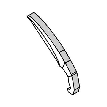 Pruning saw isometric icon vector illustration Stock Illustration