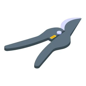 Pruning scissors icon, isometric style Stock Illustration
