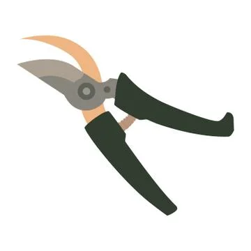 Pruning shears gardening tool Illustrazione stock
