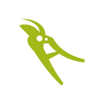 Pruning shears gardening tool Illustrazione stock
