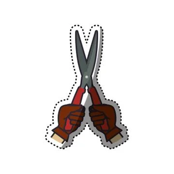 Pruning shears gardening tool Illustrazione stock