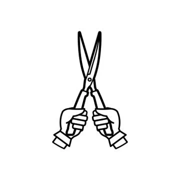 Pruning shears gardening tool Stock Illustration