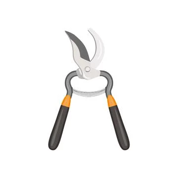 Pruning shears illustration isolated on white background Ilustración de archivo