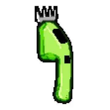 Pruning tree trimmer pixel art vector illustration Stock Illustration