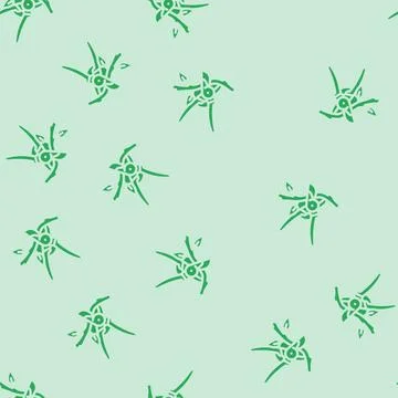 Pruning urban gardening glyph vector seamless pattern Stock Illustration