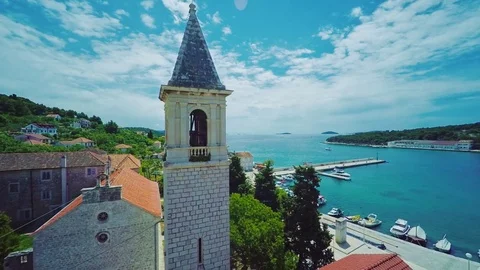 Prvic Luka aerial Stock-Footage 82593410