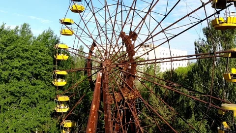 Prypyat Ferris Wheel Stock Footage