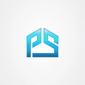PS letter icon logo vector design Stock Illustration