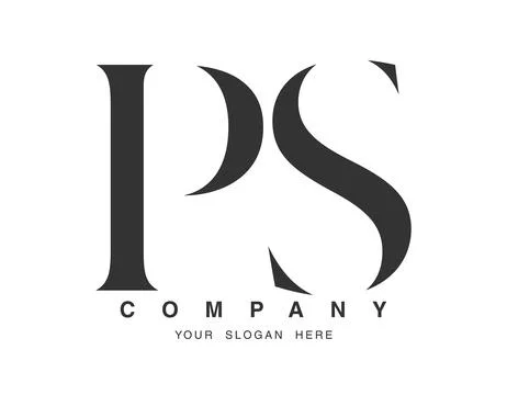 PS logo design. Initial letter p and s serif font style. Creative classic c.. Stock Illustration