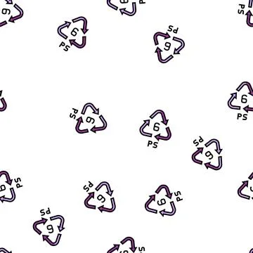 Ps plastic product marker vector seamless pattern イラスト素材