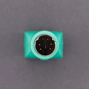 Ps/2 mouse connector port for computer hardware connection Stock Photos