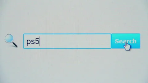 Ps5 - browser search query, Internet web page Stock Footage 35337639