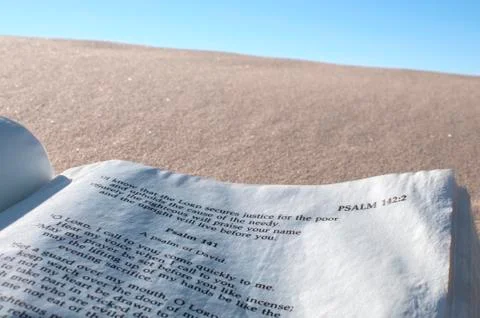 Psalm in the desert Stock Photos