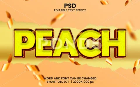PSD 3D Text Effect Editable PSD Template