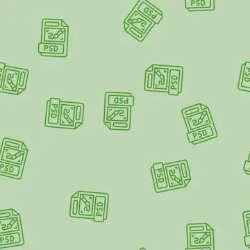 Psd file format document line seamless pattern Illustrazione stock